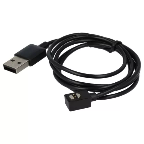 VHBW USB Charging Cable 2.5 mm Audio Jack - for Suunto Wing Headphones, Black