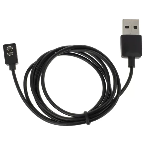 VHBW USB Charging Cable 2.5 mm Audio Jack - for Suunto Wing Headphones, Black