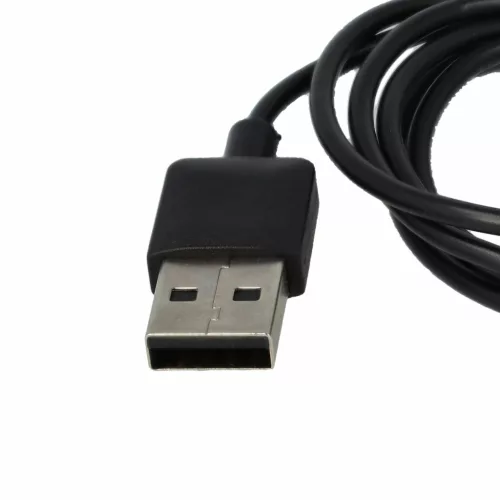 VHBW USB Charging Cable 2.5 mm Audio Jack - for Suunto Wing Headphones, Black