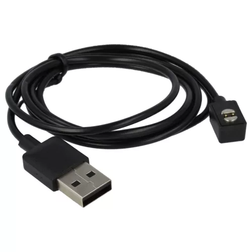 VHBW USB Charging Cable 2.5 mm Audio Jack - for Suunto Wing Headphones, Black