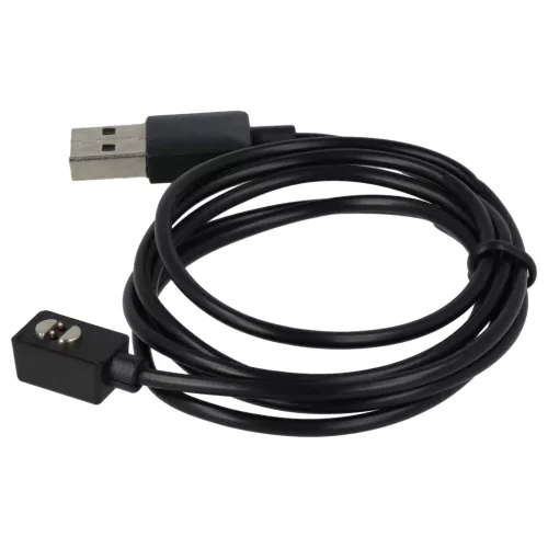 VHBW USB Charging Cable 2.5 mm Audio Jack - for Suunto Wing Headphones, Black