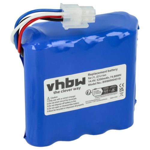 VHBW Akkumulátor Narwal C392-B-4S2P, XNY4S2PB, C392-C1-4S2P, C392-C2-4S2P - 5200 mAh 14,4 V Li-Ion