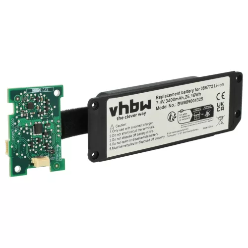 VHBW Speaker Battery Bose 088796, 088789, 080841, 088772 - 3400 mAh 7.4 V Li-Ion
