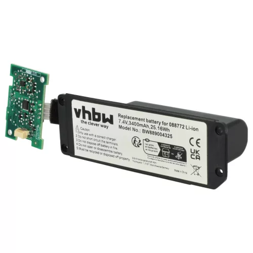 VHBW Speaker Battery Bose 088796, 088789, 080841, 088772 - 3400 mAh 7.4 V Li-Ion