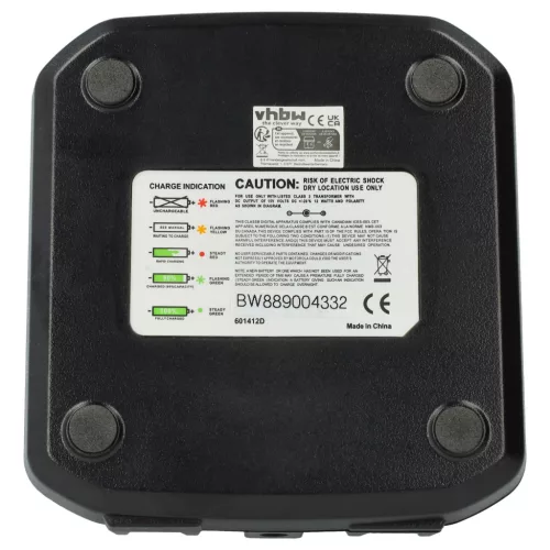 VHBW Doppel-Ladegerät und Netzadapter für Motorola PS000469A02, NNTN7558A - 15 V, 0,8 A