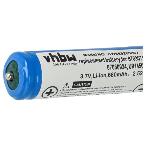 VHBW Electric Shaver Battery 67030924, 67030718, 7030924, 81489177 - 680 mAh 3.7 V Li-Ion