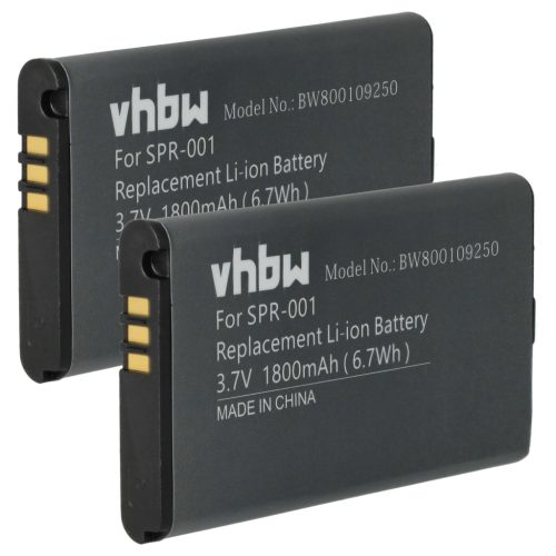 VHBW Game Console Battery SPR-001, SPR-003, SPR-A-BPAA-CO - 1800 mAh 3.7 V Li-Ion