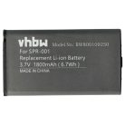 VHBW Game Console Battery SPR-001, SPR-003, SPR-A-BPAA-CO - 1800 mAh 3.7 V Li-Ion