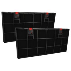  2x Aktivkohlefilter als Ersatz für AEG 0243271009 für Bauknecht Kochfeld - 43 x 21.2 x 2.7 cm