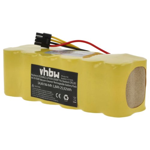 VHBW Akkumulátor Ariete LP43SC2000P, AT5186005100 - 1800 mAh 14,4 V NiMH