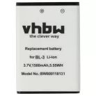 VHBW Radio Battery Baofeng BL-3 replacement - 1500 mAh 3.7 V Li-Ion