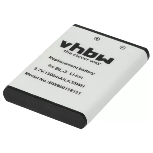 VHBW Radio Battery Baofeng BL-3 replacement - 1500 mAh 3.7 V Li-Ion