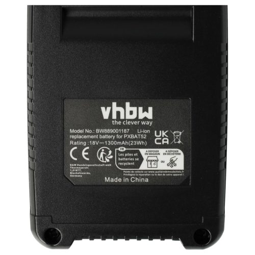 2x Battery replaces Einhell 45.114.36, 4511437, 4511396, 4511395 Electric Power Tool - 1300 mAh, 18 V, Li-Ion