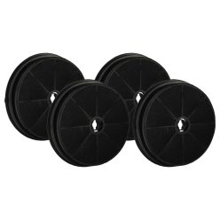   4x Activated Carbon Filter as Replacement for Beko 9174220018, 9199001580 for Proline Hob - 19 cm