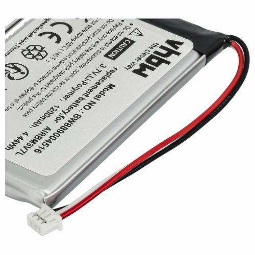 VHBW Remote Control Battery R0BATT00E0018, BH3V7L, AIRBM3V7L - 1200 mAh 3.7 V Li-polymer
