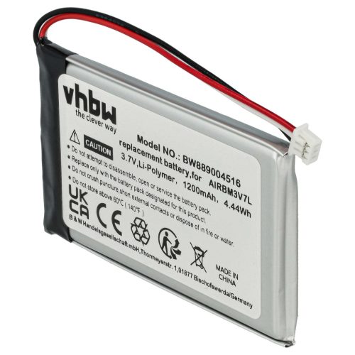 VHBW Remote Control Battery R0BATT00E0018, BH3V7L, AIRBM3V7L - 1200 mAh 3.7 V Li-polymer