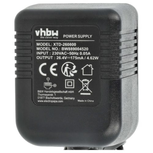 VHBW Hálózati adapter C39280-Z4-C114 Telekom vezetékes telefonhoz - 10 cm
