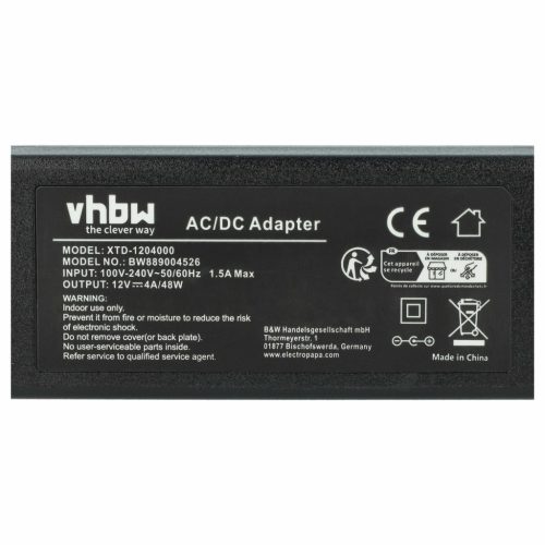 VHBW Hálózati adapter különböző elektromos eszközökhöz - 12 V