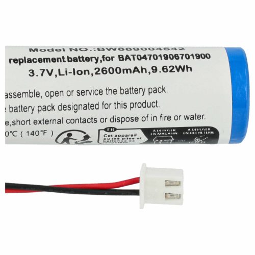 VHBW Akku Zafferano 8052536910881, BAT04701906701900 - 2600 mAh 3,7 V Li-Ion