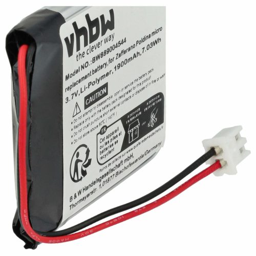 VHBW Akku Zafferano BAT04704004001000 - 1900 mAh 3,7 V Li-Polymer