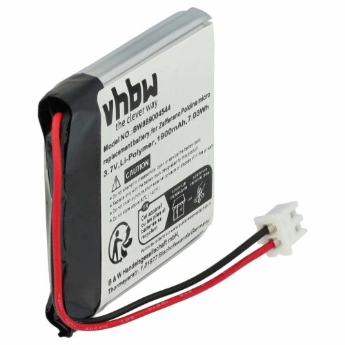 VHBW Akku Zafferano BAT04704004001000 - 1900 mAh 3,7 V Li-Polymer