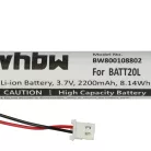 VHBW Radio Battery BATT20L - 2200 mAh 3.7 V Li-Ion