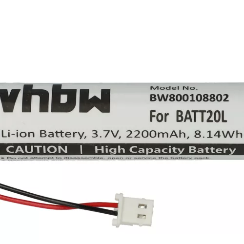 VHBW Radio Battery BATT20L - 2200 mAh 3.7 V Li-Ion