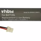VHBW Radio Battery BATT20L - 2600 mAh 3.7 V Li-Ion