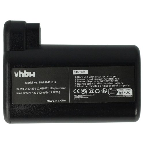 VHBW Akku AEG S91-0400410-SU2, OSBP72LI - 3400 mAh 7,2 V Li-Ion