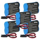 VHBW CNC Controller Battery GE Fanuc BR-AGCF2W - 2200 mAh 6 V Li-MnO2