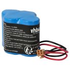 VHBW Ipari Vezérlő Akkumulátor Dantona Matt Pack (barna csatlakozóval) - 2400 mAh 6 V Li-MnO2