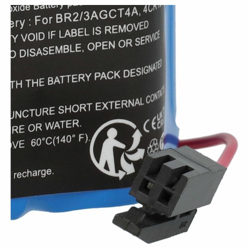 VHBW CNC controller Battery A06B-6114-K504, A98L-0031-0025, BR-2/3AGCT4A, CL 25A - 4000 mAh 6 V Li-MnO2