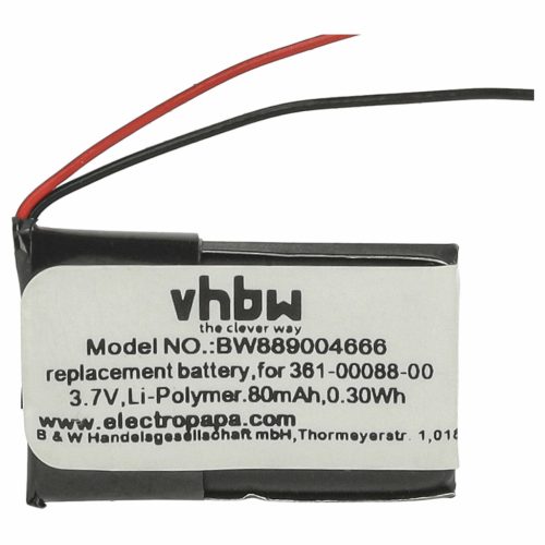 VHBW Smartwatch Akku 361-00088-00 - 80 mAh 3,7 V Li-Polymer