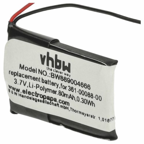 VHBW Smartwatch Akku 361-00088-00 - 80 mAh 3,7 V Li-Polymer