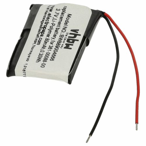 VHBW Smartwatch Akku 361-00088-00 - 80 mAh 3,7 V Li-Polymer
