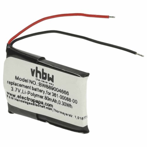 VHBW Smartwatch Akku 361-00088-00 - 80 mAh 3,7 V Li-Polymer
