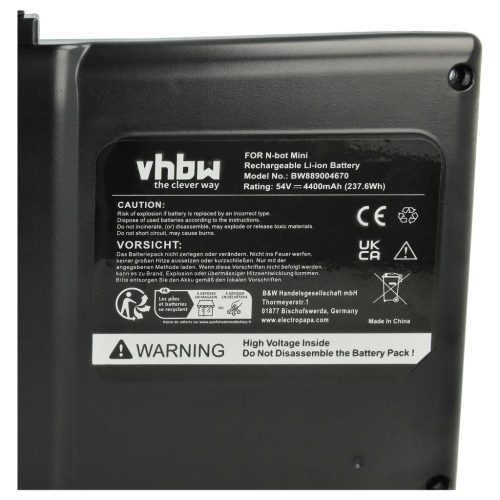 VHBW E-Board Akku Segway 10.02.3059.20 - 4400 mAh 54 V Li-Ion
