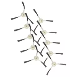   VHBW Side Brush for Dreame, Xiaomi, Mova L10 Robot Vacuum - 3-armed, white, gray