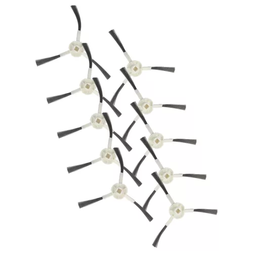 VHBW Side Brush for Dreame, Xiaomi, Mova L10 Robot Vacuum - 3-armed, white, gray