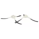 VHBW Side Brush for Dreame, Xiaomi, Mova L10 Robot Vacuum - 3-armed, white, gray