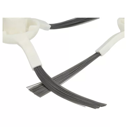 VHBW Side Brush for Dreame, Xiaomi, Mova L10 Robot Vacuum - 3-armed, white, gray