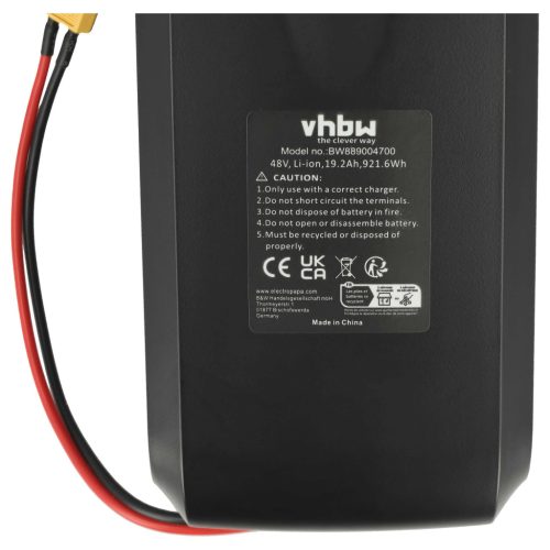 VHBW E-Bike Battery - 19.2 Ah 48 V Li-Ion