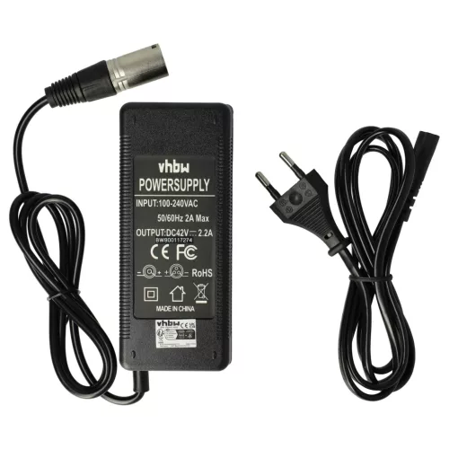 VHBW E-bike Battery and Charger CS-PRT360SL - 10400 mAh 36 V Li-Ion