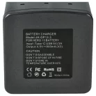 VHBW Battery Charger USB-C + USB-C Cable for GoPro JH-GP13 Replacement - 4.5 V / 0.8 A