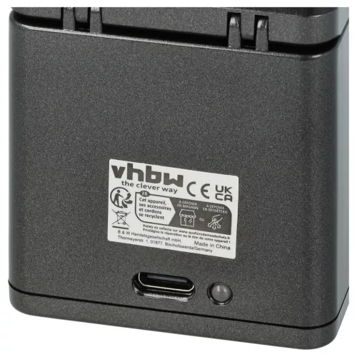 VHBW Battery Charger USB-C + USB-C Cable for GoPro JH-GP13 Replacement - 4.5 V / 0.8 A