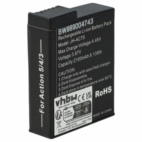 VHBW Akku DJI BCX204-1950-3.87, CP.OS.00000370.01, JH-ACT5 - 2100 mAh 3,8 V Li-Ion