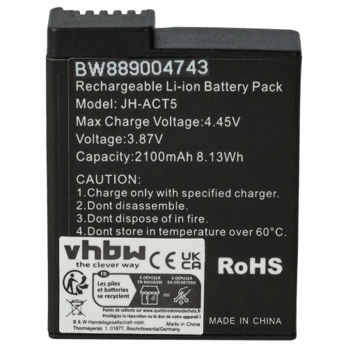 VHBW Akku DJI BCX204-1950-3.87, CP.OS.00000370.01, JH-ACT5 - 2100 mAh 3,8 V Li-Ion