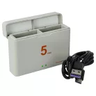 VHBW Battery Charger USB-C + USB-C Cable for DJI Osmo ACTION 5, Action 3, Action 4, Action 5 Pro Digital Camera - 4.5 V