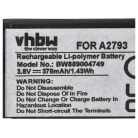 VHBW Kabelloses Headset Akku Apple A2793 - 375 mAh 3,8 V Li-Polymer