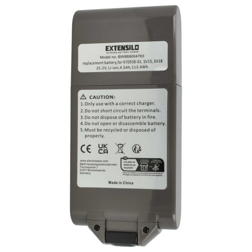 VHBW Akku Dyson V11, V15, SV15, SV17, SV18 - 4500 mAh 25,2 V Li-Ion